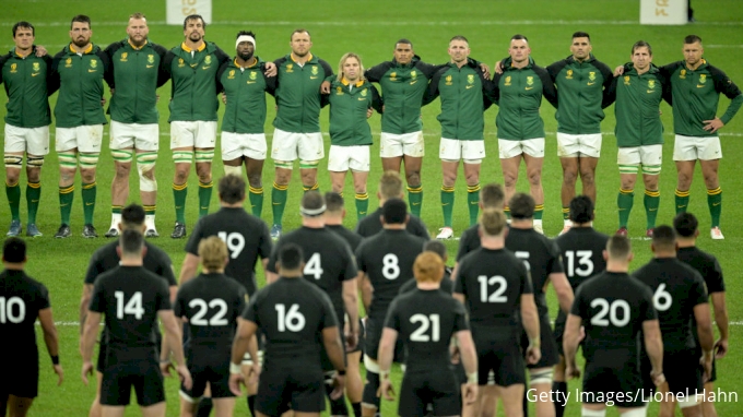 Composition des équipes de rugby des All Blacks de Nouvelle-Zélande contre les Springboks d'Afrique du Sud