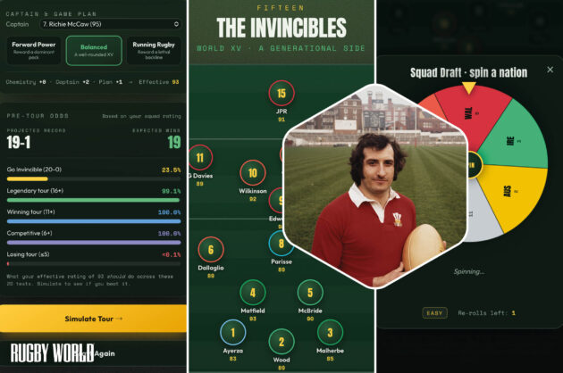 The new viral social media rugby draft game, Invincible XV