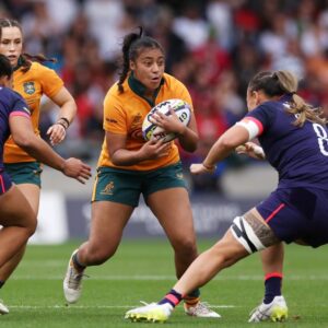 Le joueur Wallaroos de l'année co-capitaine l'Australie U21 lors d'un affrontement historique