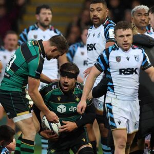 Les Northampton Saints retiennent Cardiff lors d’une séance de lutte pour la Coupe des Champions